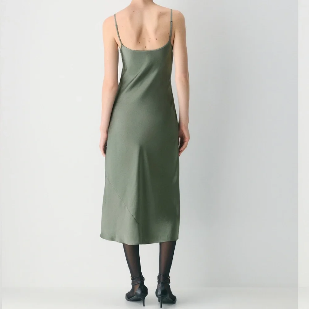 Wilfred Olive Slip Midi Dress - Picture 2 of 5